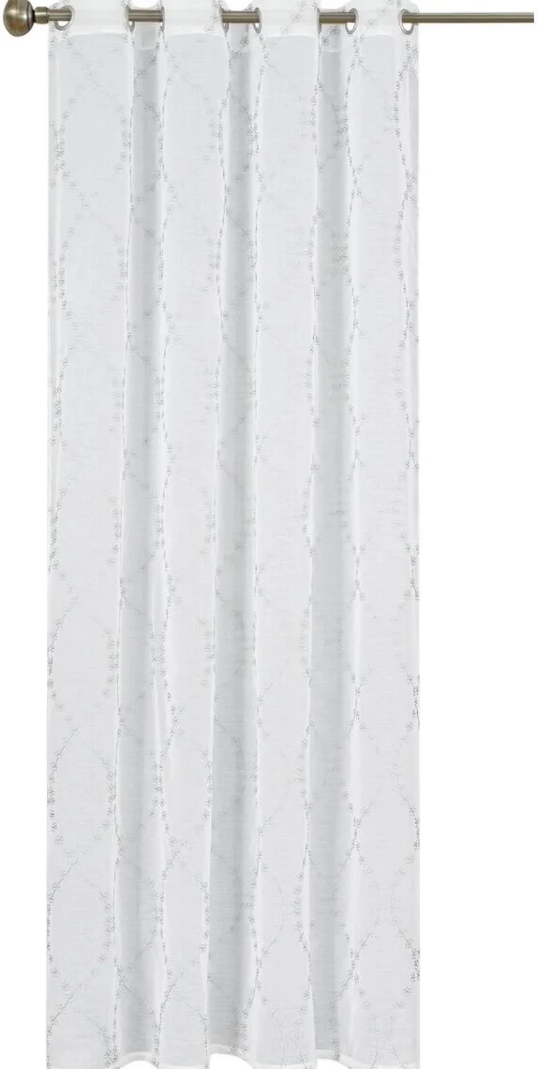 home Topline Ösenvorhang Nora silber B/L: ca. 135x245 cm