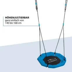 Hudora Nestschaukel Octagon 90 schwarz B/H/L: ca. 90x10x90 cm