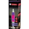 HWH LED-Lavalampe lila pink Aluminium Glas H/D: ca. 34x62 cm