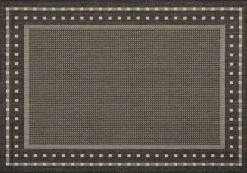 In-/Outdoor-Teppich Ambiente schwarz B/L: ca. 80x240 cm