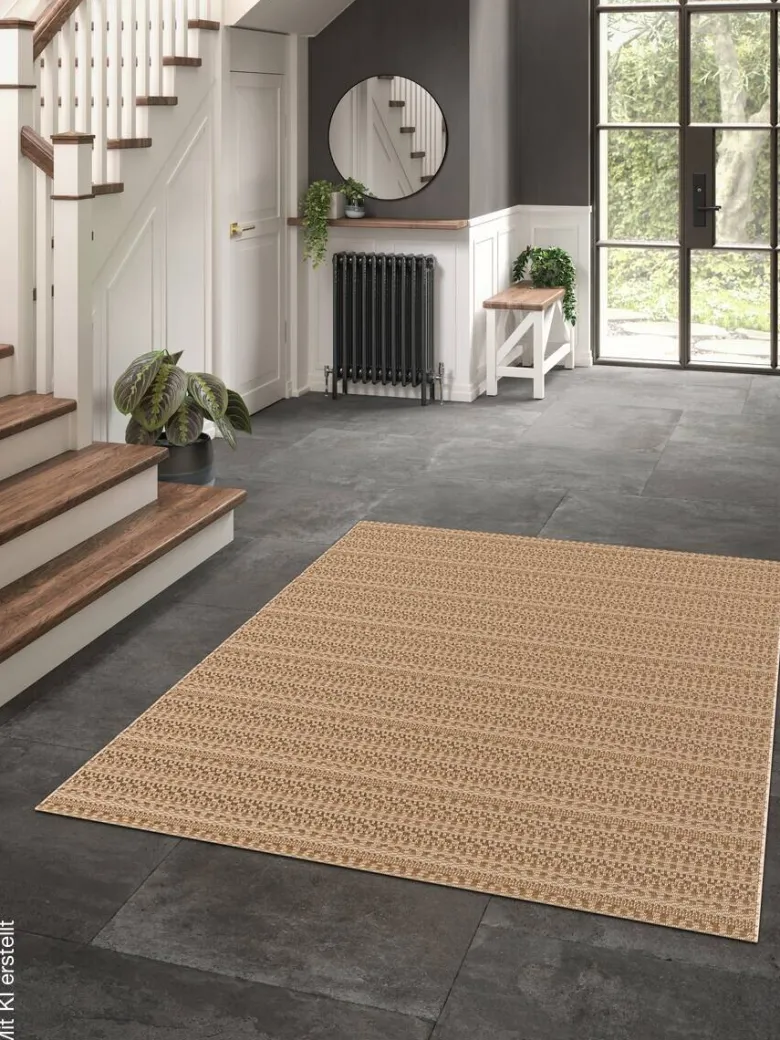 In-/Outdoor-Teppich Grace Kastanie B/L: ca. 80x240 cm
