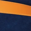 Inter Link Hocker Papua blau MDF Samtoptik B/H/T: ca. 35x45x35 cm