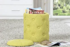 Inter Link Hocker Yapak gelb MDF B/H/T: ca. 34x40x34 cm