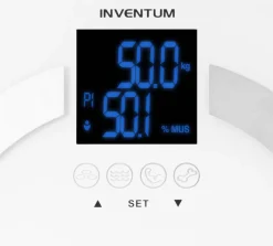 Inventum Personenwaage weiß Edelstahl