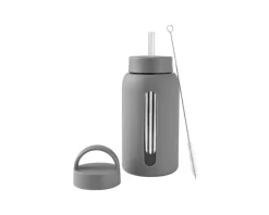 Isolierflasche grau Kunststoff