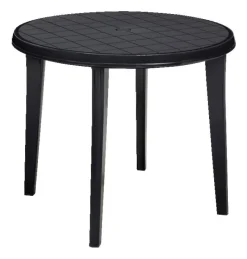 Jardin Gartentisch Lisa Graphit Kunststoff H/D: ca. 72x90 cm