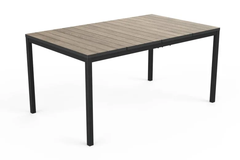 Jardin Gartentisch Porto schwarz Kunststoff B/H/L: ca. 90x75x190 cm