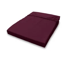 Jersey Spannbetttuch aubergine Baumwolle B/H/L: ca. 180x28x200 cm