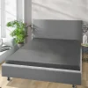 Jersey Spannbetttuch Graphit Baumwolle B/H/L: ca. 180x28x200 cm