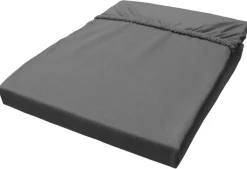 Jersey Spannbetttuch Graphit Baumwolle B/H/L: ca. 150x28x200 cm