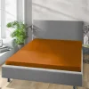 Jersey Spannbetttuch rost Baumwolle B/H/L: ca. 150x28x200 cm