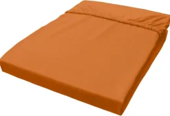 Jersey Spannbetttuch rost Baumwolle B/H/L: ca. 150x28x200 cm