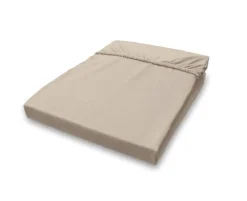 Jersey Spannbetttuch taupe Baumwolle B/H/L: ca. 150x28x200 cm