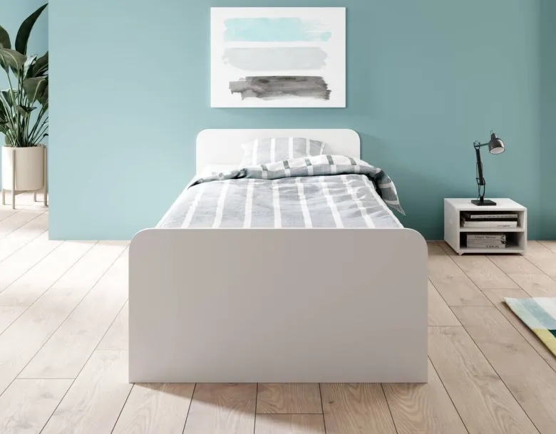 Jugendbett weiß Liegefläche B/L: ca. 90x200 cm