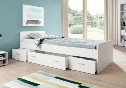 Jugendbett weiß Liegefläche B/L: ca. 90x200 cm