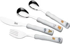 JUSTINUS Besteckset silber Edelstahl 4 tlg.