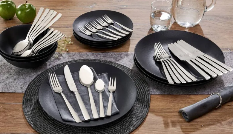 JUSTINUS Besteckset silber Edelstahl 30 tlg.