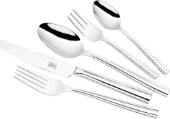 JUSTINUS Besteckset silber Edelstahl 30 tlg.