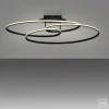Just Light LED-Deckenleuchte Lumaca schwarz B/H/L: ca. 30,5x22,5x81 cm