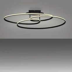 Just Light LED-Deckenleuchte Lumaca schwarz B/H/L: ca. 30,5x22,5x81 cm