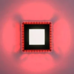Just Light LED-Deckenleuchte 14510-18 schwarz Kunststoff B/H/L: ca. 20x5x20 cm