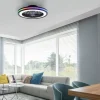 Just Light LED-Deckenventilator Brandon schwarz B/H/L: ca. 45,5x14x45,5 cm max. 36 W