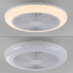 Just Light LED-Deckenventilator Brenda B/H/L: ca. 46x14x46 cm max. 22 W