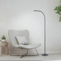 Just Light Stehlampe KELLY 14406-18 schwarz Kunststoff B/H/T: ca. 63x175x63 cm 1 Brennstellen