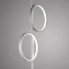 Just Light Stehlampe Mini-Ritus silber Eisen B/H/T: ca. 40,5x151x21 cm 2 Brennstellen