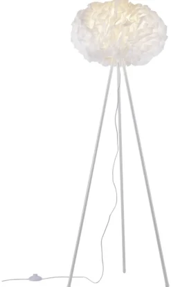 Just Light Stehlampe PN11212-16 Naomi weiß Eisen Kunststoff Stoff H/D: ca. 140x47 cm E27 1 Brennstellen