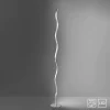 Just Light Stehlampe WAVE 15168-55 weiß stahlfarbig Metall Kunststoff B/H/T: ca. 14x120x14 cm 1 Brennstellen