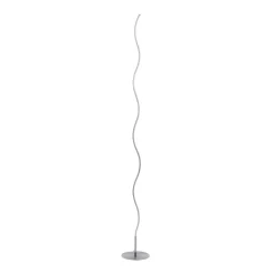 Just Light Stehlampe WAVE 15168-55 weiß stahlfarbig Metall Kunststoff B/H/T: ca. 14x120x14 cm 1 Brennstellen