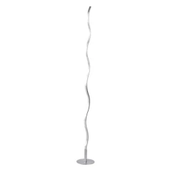 Just Light Stehlampe WAVE 15168-55 weiß stahlfarbig Metall Kunststoff B/H/T: ca. 14x120x14 cm 1 Brennstellen