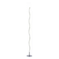 Just Light Stehlampe WAVE 15168-55 weiß stahlfarbig Metall Kunststoff B/H/T: ca. 14x120x14 cm 1 Brennstellen