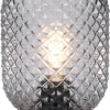 Just Light Tischleuchte 14906-18 schwarz Rauchglas H/D: ca. 23x15 cm E27 1 Brennstellen
