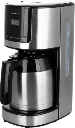 Kaffeeautomat CME-123551.1 Edelstahl schwarz Edelstahl Kunststoff B/H/T: ca. 17x37x28 cm