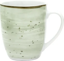 Kaffeebecher grün Porzellan