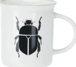 Kaffeebecher weiß Porzellan 3 tlg.
