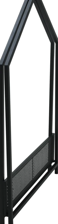 Kaminholzständer schwarz B/T/L: ca. 78,5x24x117,5 cm