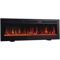 KAMINIO Elektrischer-Kamin MARLON schwarz Metall B/H/T: ca. 91,4x46,6x11,9 cm ca. 1800 W