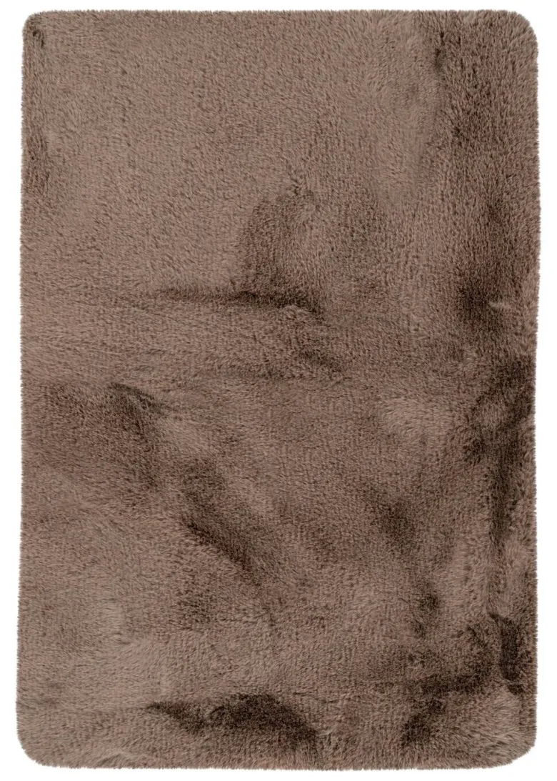Kayoom Hochflorteppich Badematte Rabbit 225 sand B/H/L: ca. 40x3,5x60 cm