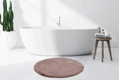 Kayoom Hochflorteppich Badematte Rabbit 525 rosa D: ca. 100 cm