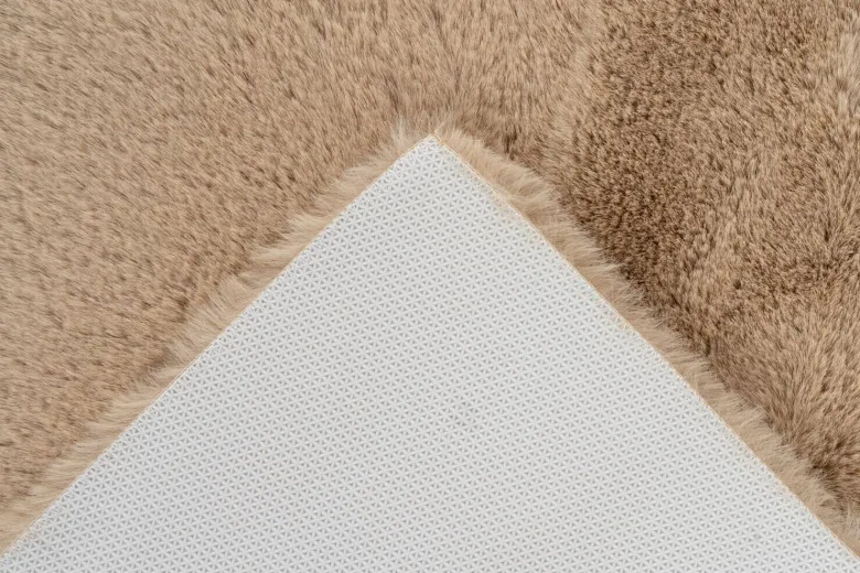 Kayoom Hochflorteppich Badematte Rabbit 425 beige B/H/L: ca. 40x3,5x60 cm