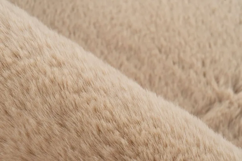 Kayoom Hochflorteppich Badematte Rabbit 425 beige B/H/L: ca. 40x3,5x60 cm