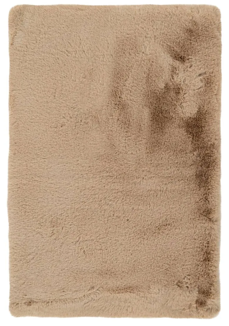 Kayoom Hochflorteppich Badematte Rabbit 425 beige B/H/L: ca. 40x3,5x60 cm
