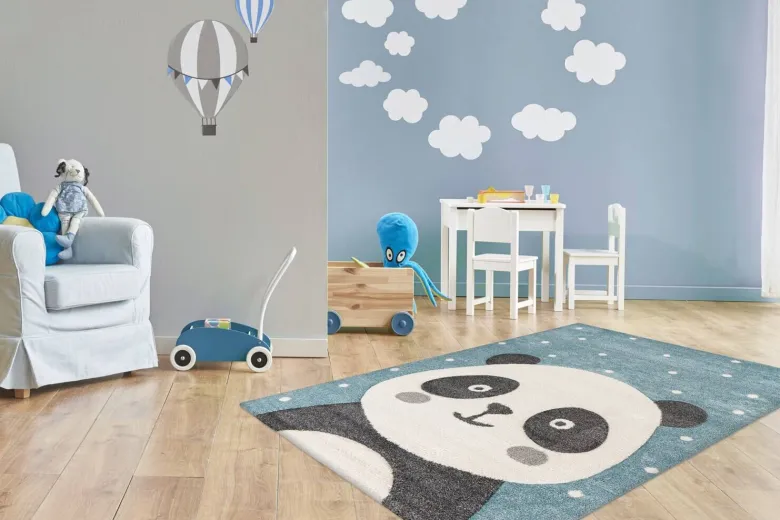 Kayoom Kurzflorteppich Australia - Madura blau B/H/L: ca. 80x1,6x150 cm