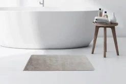 Kayoom Kurzflorteppich Badematte Rabbit Light 325 hellgrau B/H/L: ca. 50x2,4x90 cm