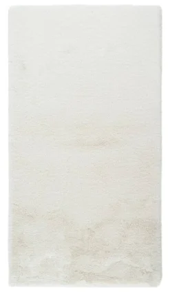 Kayoom Kurzflorteppich Badematte Rabbit Light 625 weiß B/H/L: ca. 50x2,4x90 cm