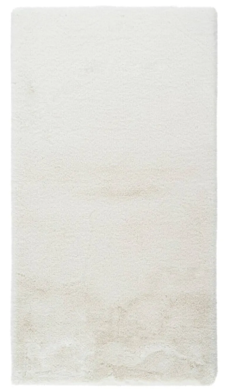 Kayoom Kurzflorteppich Badematte Rabbit Light 625 weiß B/H/L: ca. 50x2,4x90 cm