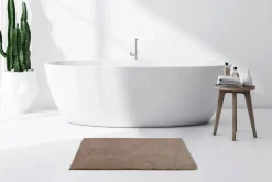 Kayoom Kurzflorteppich Badematte Rabbit Light 225 sand B/H/L: ca. 65x2,4x100 cm